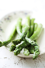 Image showing cooked green asparagus