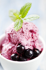 Image showing blackcurrent sorbet