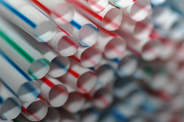 Image showing Drinking straws