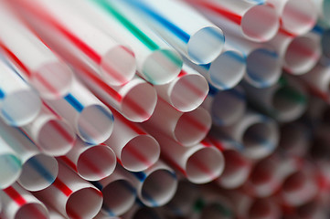 Image showing Drinking straws