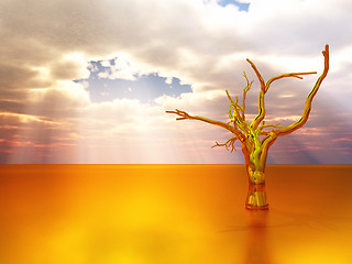 Image showing golden tree