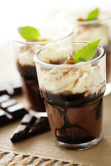 Image showing chocolate mousse