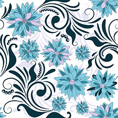 Image showing Repeating floral pattern