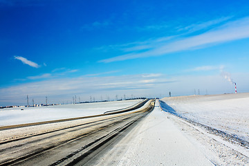 Image showing Winter road