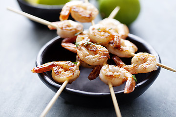 Image showing grilled prawns