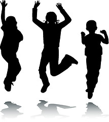 Image showing Children jump