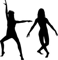 Image showing Dancer silhouette