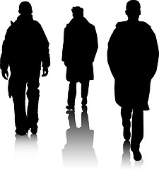 Image showing Silhouette fashion men