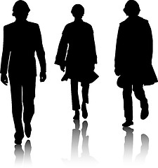 Image showing Silhouette fashion men