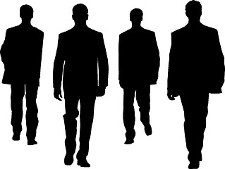 Image showing Silhouette fashion men