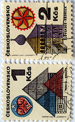 Image showing Czech stamps