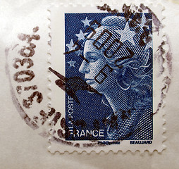 Image showing French stamps