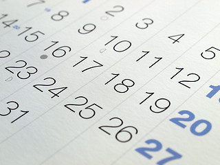 Image showing Calendar