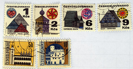 Image showing Czech stamps