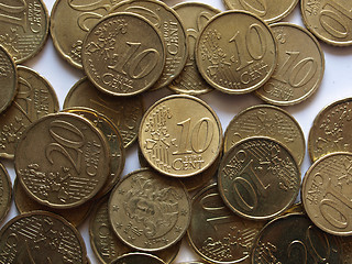 Image showing Euro coins