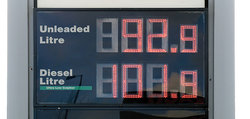 Image showing Gasoline price