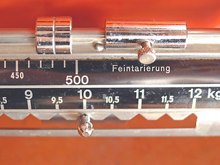 Image showing Weighing scale