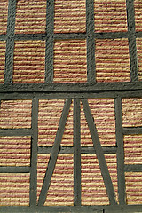 Image showing Detail of old brick wall