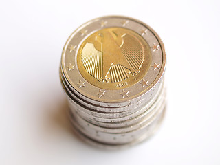 Image showing Euro coins