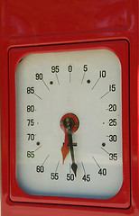 Image showing Meter of old gas pump