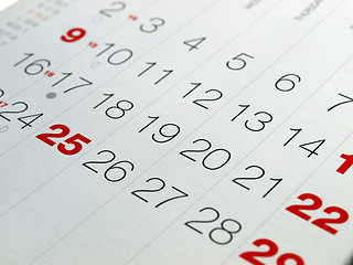 Image showing Calendar