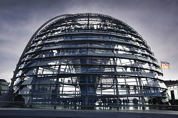 Image showing the Reichstag in Berlin in the evening 