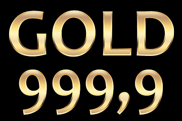 Image showing gold 999.9