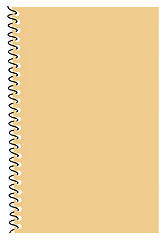 Image showing vector silhouette note pad on white background