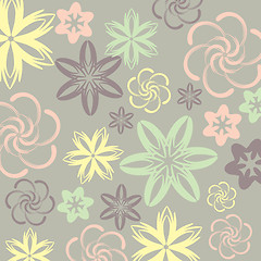 Image showing abstract floral background