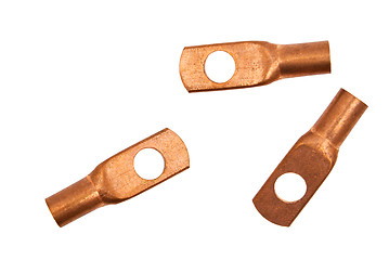 Image showing Electric copper contacts.