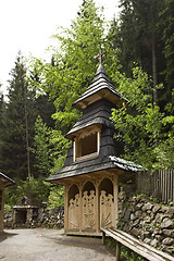 Image showing Wooden shrine