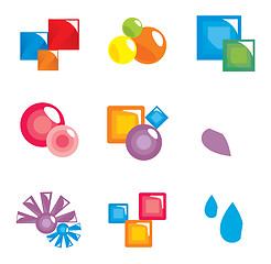 Image showing set of design elements