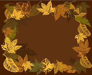 Image showing autumn frame