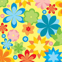 Image showing abstract flower background