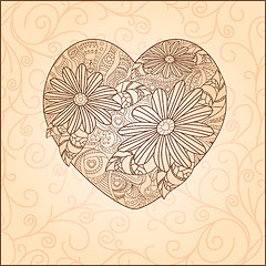 Image showing Cute valentine`s day card