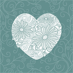 Image showing Cute valentine`s day card