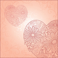 Image showing Cute valentine`s day card