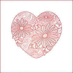 Image showing Cute valentine`s day card