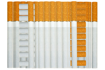 Image showing Cigarettes lie a pile.