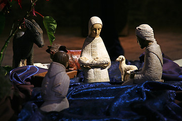 Image showing Nativity scene, Tabgha Church of the Multiplication