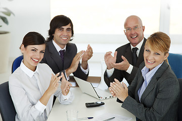 Image showing business applaud