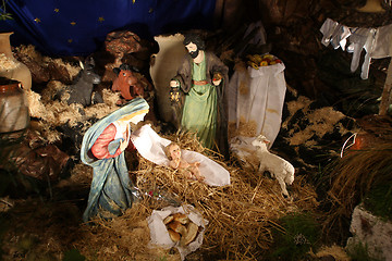 Image showing Nativity scene, Cana-Church of the Miracle