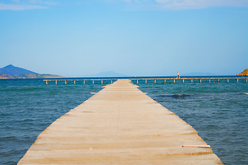 Image showing pier sea