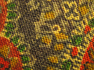 Image showing Paisley Fabric Macro