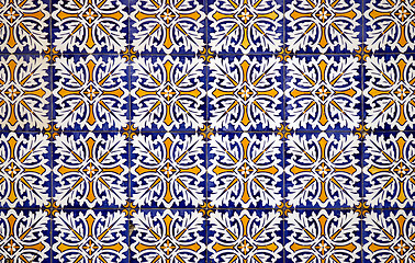 Image showing Vintage spanish style ceramic tiles