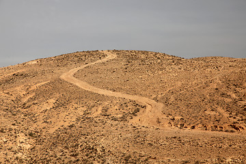 Image showing Road  in the mountains of Tunisia