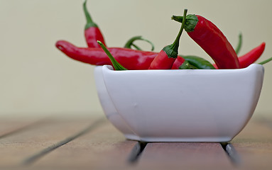 Image showing Red hot chilli peppers