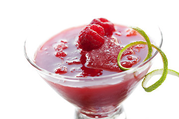 Image showing raspberry frozen margarita