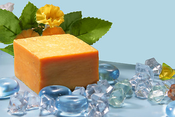 Image showing soap with natural ingredients