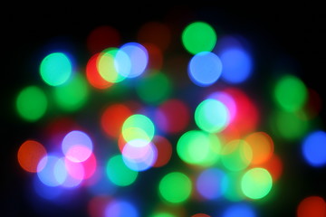 Image showing Christmas bokeh lighteffects